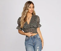 Darling Ditzy Floral Smocked Top