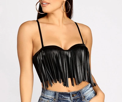 Sway To The Beat Fringe Crop Top