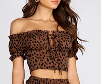 Sassy Spots Crop Top