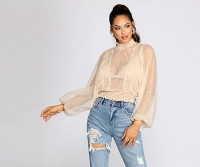 Effortlessly Chic Sheer Top