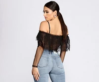 Chic Sheer Lace Bodysuit