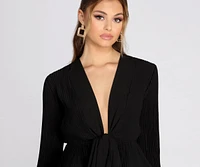 Bring The Drama Peplum Top