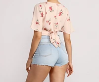 Sunny Side Floral Crop Top