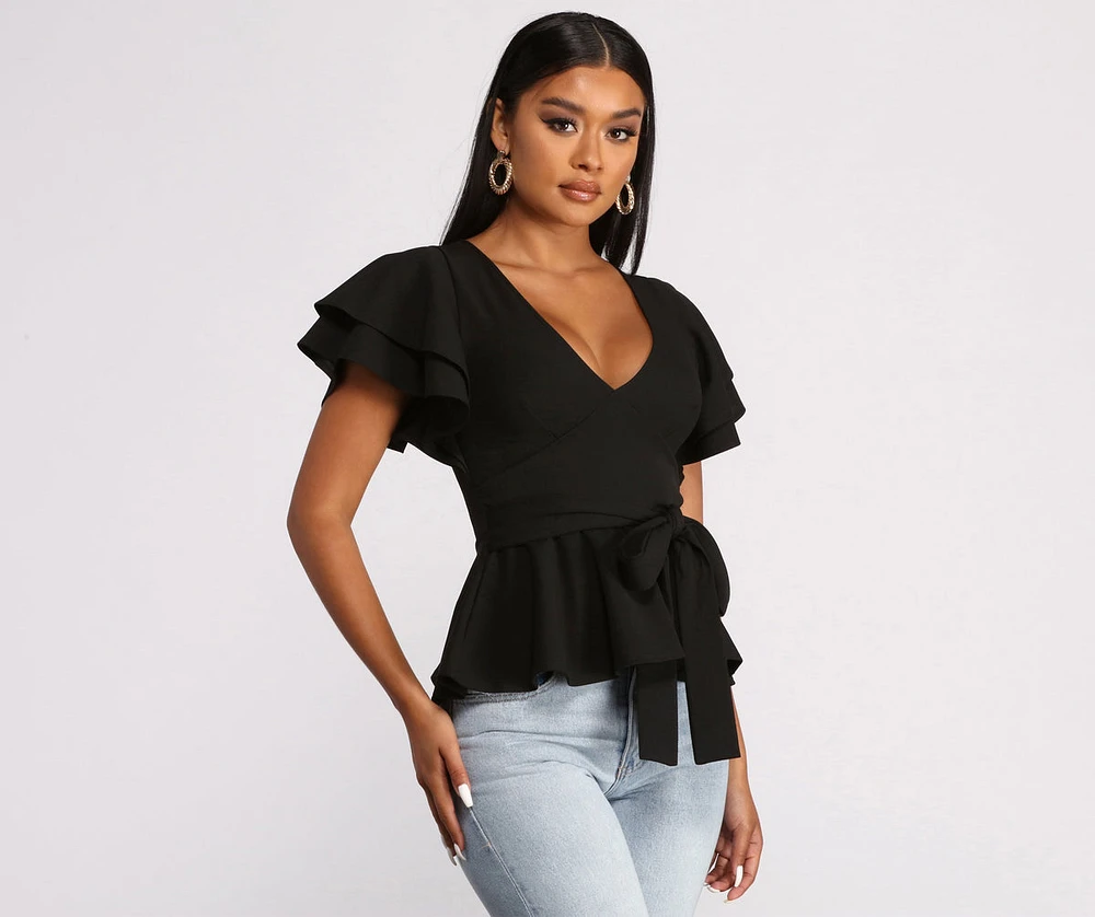 Get That Classic Vibe Peplum Top