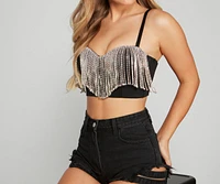 Fab and Fringe Cropped Bustier