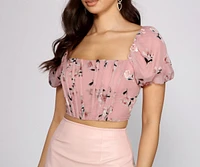 Too Sweet Floral Corset Top