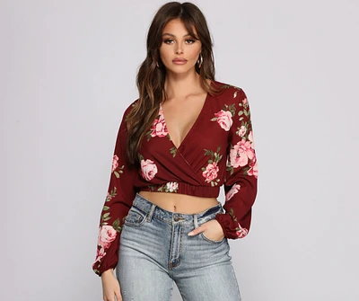 Sweet Intentions Floral Crop Top