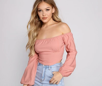 Chic Trends Cropped Corset Top