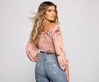 Effortless Style Floral Crop Top