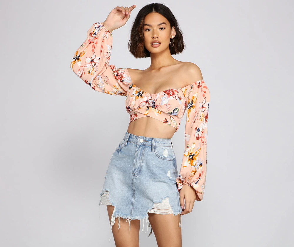 Flirty Floral Crop Top