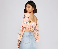 Flirty Floral Crop Top