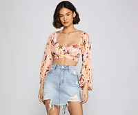 Flirty Floral Crop Top