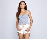 Pepped For Florals Gauze Top