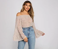 Paisley Dreams Chiffon Crop Top