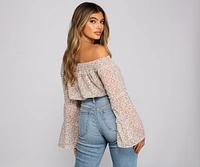 Paisley Dreams Chiffon Crop Top