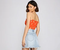 Stylish And Smocked Crop Top