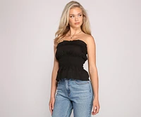 Stylishly Smocked Tube Top