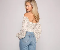 Cover Me Florals O-Ring Crop Top