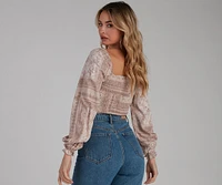 Effortless Boho-Chic Crop Top