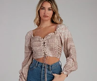 Effortless Boho-Chic Crop Top