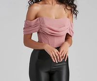 Riviera Draped Corset Top