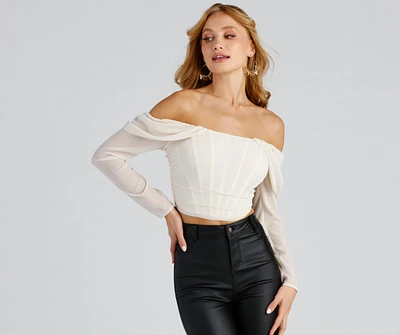 Effortless And Chic Cropped Corset Top