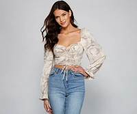 Trendy Moment Drawstring Crop Top