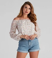 Cute And Dainty Floral Blouse