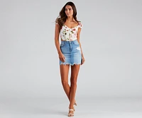 Bring The Charm Floral Corset Top