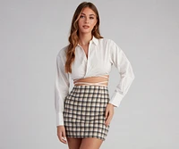 Elevated Basic Collared Crop Top