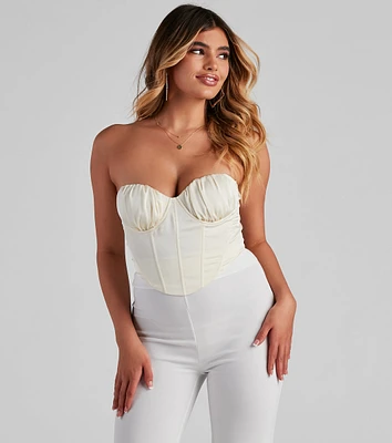 Unveil Satin Sweetheart Bustier