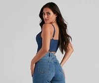 GNO Denim Corset