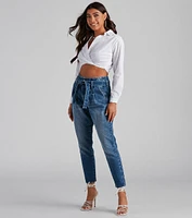 Casual Preppy Vibes Crop Top