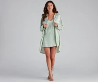 Weekend Chic Satin Button-Front Tunic