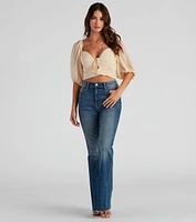Effortless And Chic Cropped Blouse