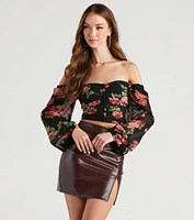 Amp Up The Romance Floral Corset Top