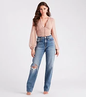 Casual And Chic Allure Cropped Blouse