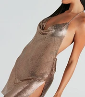 Endless Nights Chainmail Halter Dress