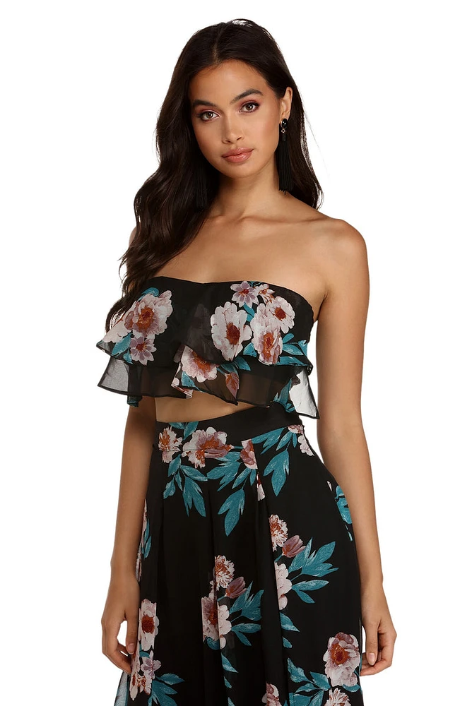Lovely Floral Crop Top