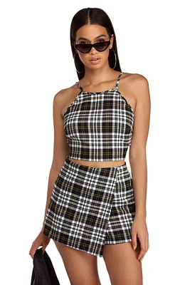 Plaid About You Top