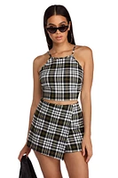 Plaid About You Top