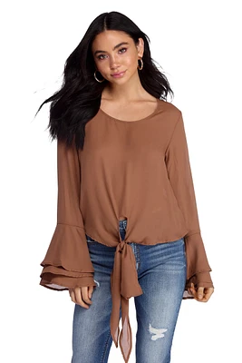 Flow With It Chiffon Top