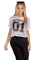 Ruthless 01 Jersey Crop Top