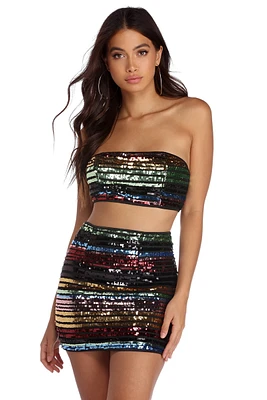 Sparkling Bright Sequin Bandeau