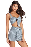 Set Stripes Crop Top