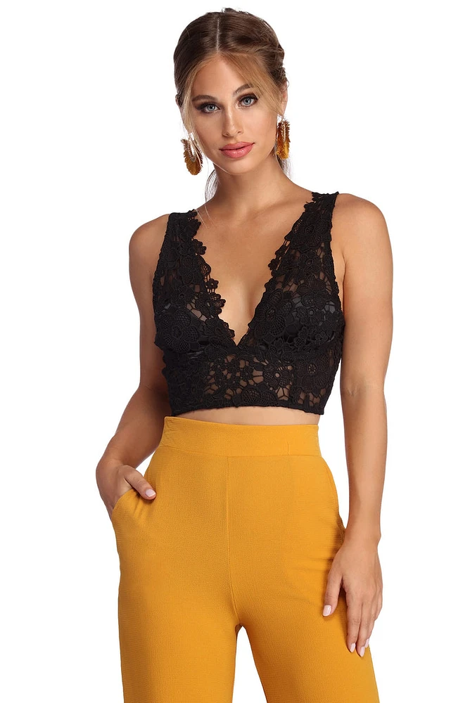 Cropped Crochet Top