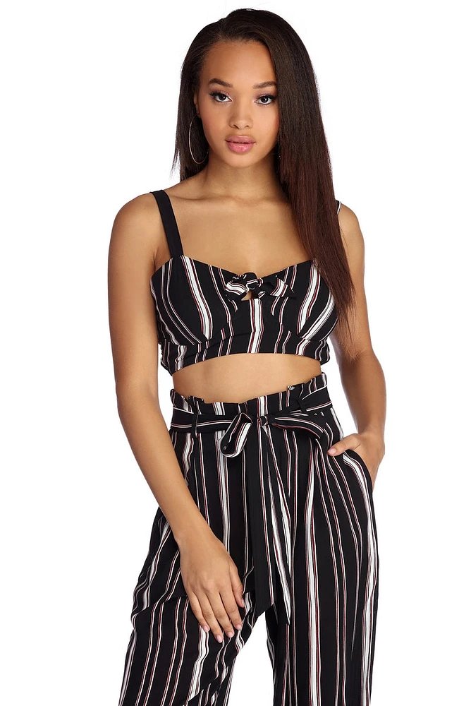 Set Stripes Crop Top