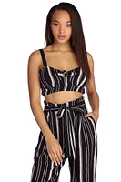 Set Stripes Crop Top