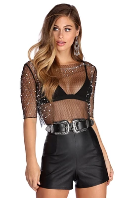 Effortlessly Embellished Crop Top