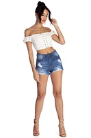 My Type Lace Up Crop Top